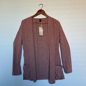 Emery Rose Blush Open Cardigan